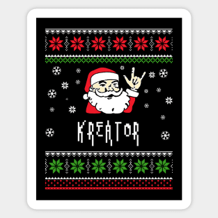 kreator santa metal Sticker